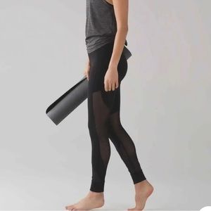 Lululemon Hot like Agni Mesh High Waisted Leggings